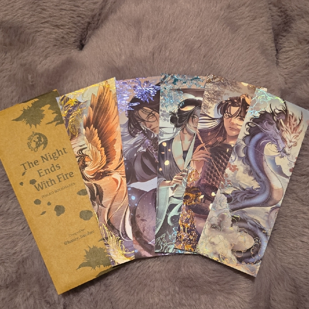 The Night Ends With Fire Bookmarks